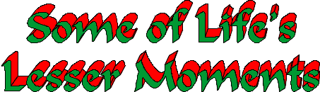 Some of Life's Lesser Moments